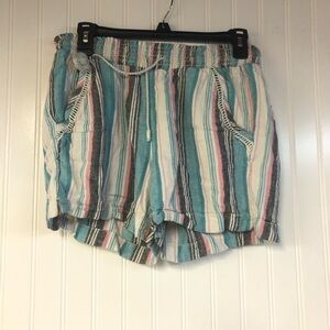 Briggs Striped Women's Shorts Pink Blue Medium Lightweight